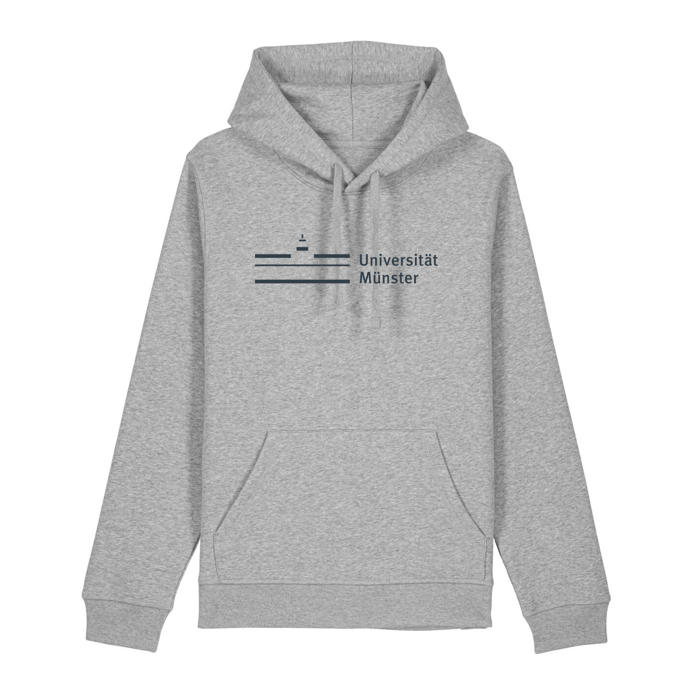 Oversized Logo Hoodie, Grau